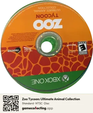 Zoo Tycoon: Ultimate Animal Collection Xbox One, NTSC disc