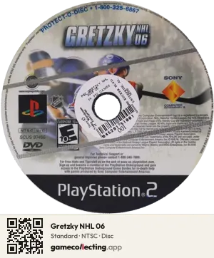 Gretzky NHL 06 PlayStation 2, NTSC disc