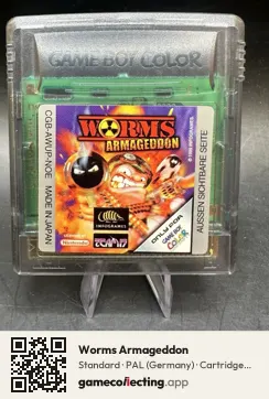 Worms Armageddon Game Boy Color, PAL cartridge label