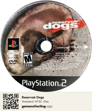 Reservoir Dogs PlayStation 2, NTSC disc