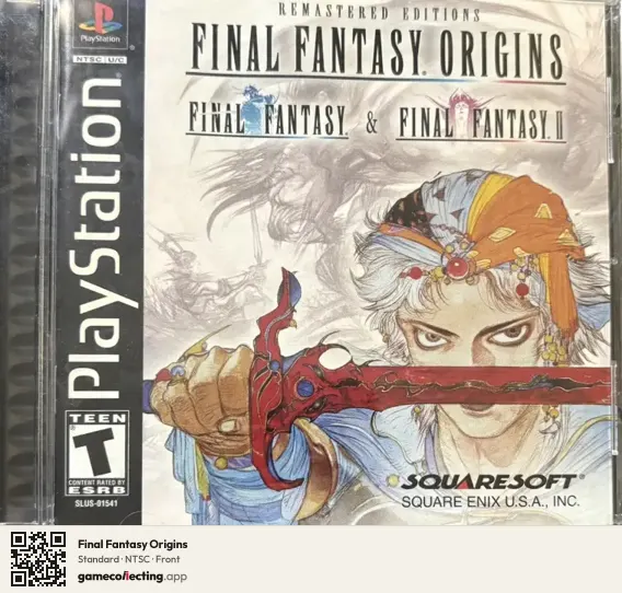 Final Fantasy Origins PlayStation, NTSC box front