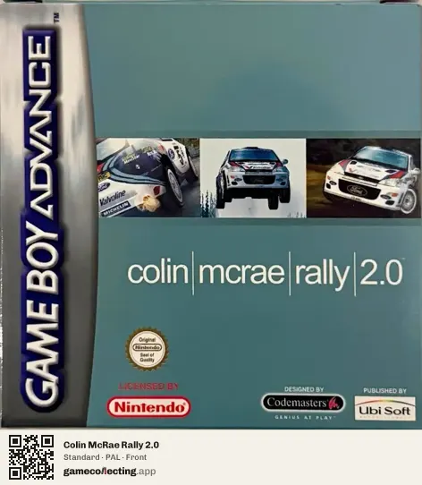 Colin McRae Rally 2.0 Game Boy Advance, PAL box front