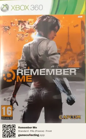 Remember Me Xbox 360, France box front