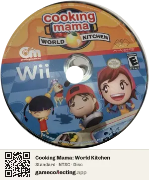 Cooking Mama: World Kitchen Nintendo Wii, NTSC disc