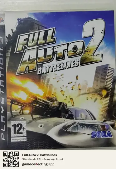 Full Auto 2: Battlelines PlayStation 3, France box front