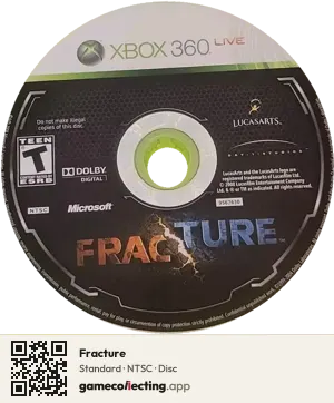 Fracture Xbox 360, NTSC disc