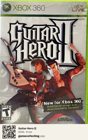 Guitar Hero II Xbox 360, NTSC box front