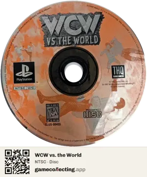 WCW vs. the World PlayStation, NTSC disc