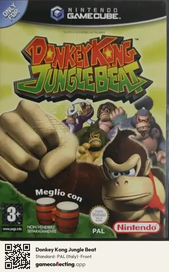Donkey Kong Jungle Beat Nintendo GameCube, Italy box front