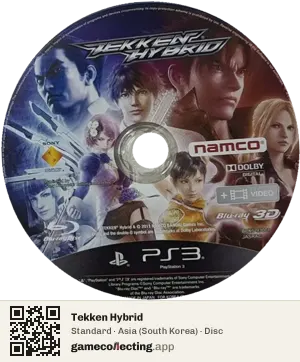 Tekken Hybrid PlayStation 3, Asia disc