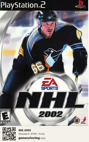 NHL 2002 PlayStation 2, NTSC box front