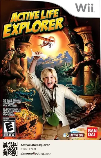 Active Life: Explorer Nintendo Wii, NTSC box front