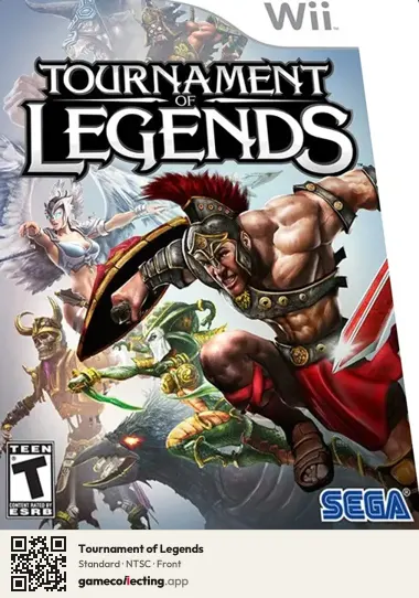 Tournament of Legends Nintendo Wii, NTSC box front
