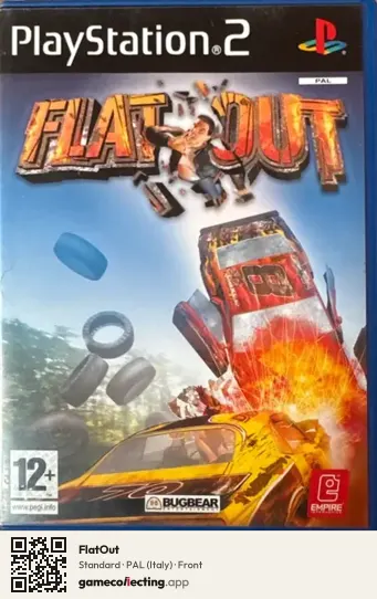 FlatOut PlayStation 2, Italy box front