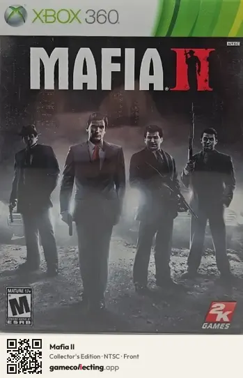 Mafia II Xbox 360, NTSC box front