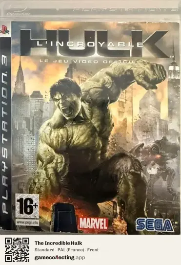 The Incredible Hulk PlayStation 3, France box front