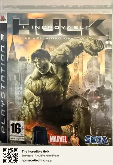 The Incredible Hulk PlayStation 3, France box front