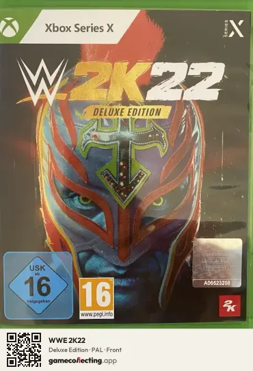 WWE 2K22 Xbox Series X, PAL box front