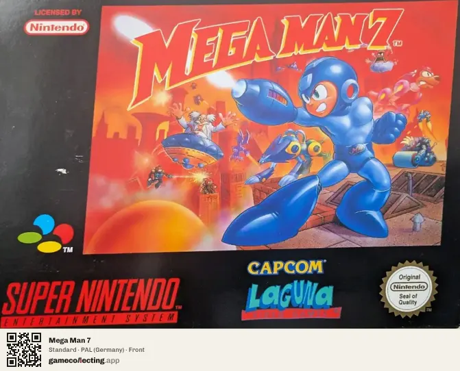 Mega Man 7 Super Nintendo Entertainment System, Germany box front