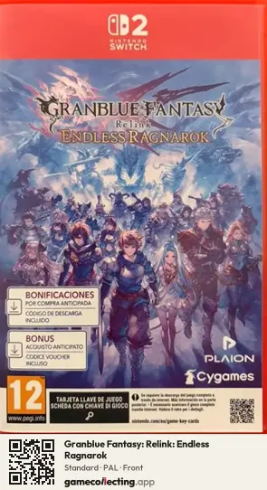 Granblue Fantasy: Relink: Endless Ragnarok Nintendo Switch 2, PAL box front