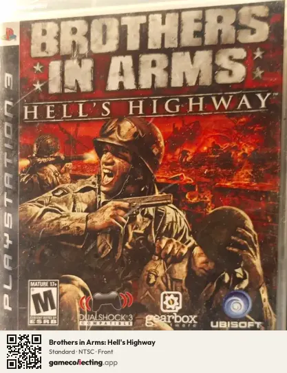 Brothers in Arms: Hell's Highway PlayStation 3, NTSC box front