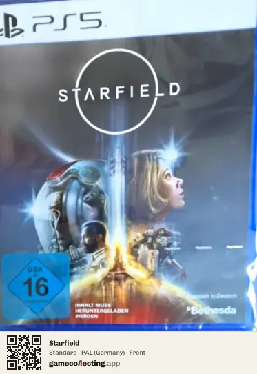 Starfield PlayStation 5, Germany box front