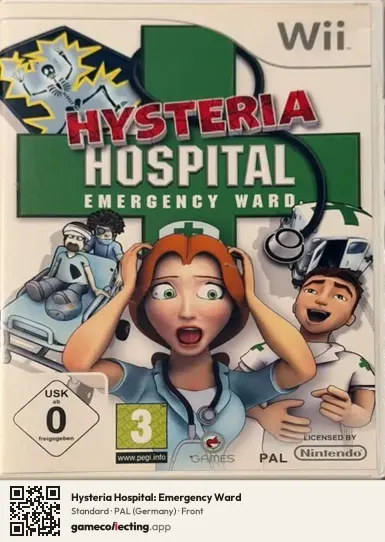 Hysteria Hospital: Emergency Ward Nintendo Wii, Germany box front
