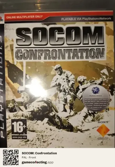 SOCOM: Confrontation PlayStation 3, PAL box front