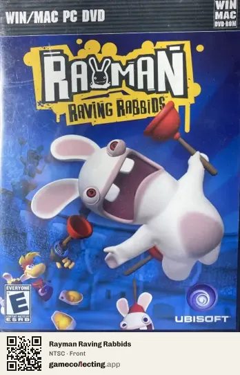Rayman Raving Rabbids Computer, NTSC box front