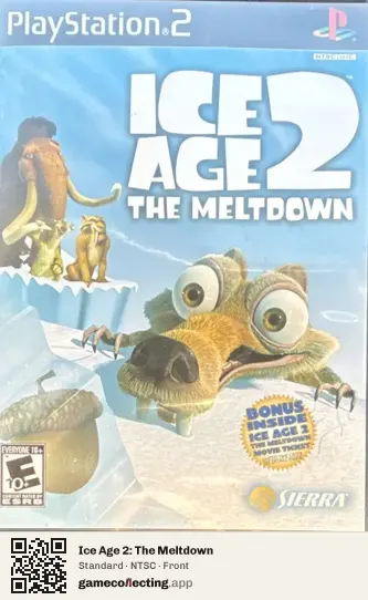 Ice Age 2: The Meltdown PlayStation 2, NTSC box front