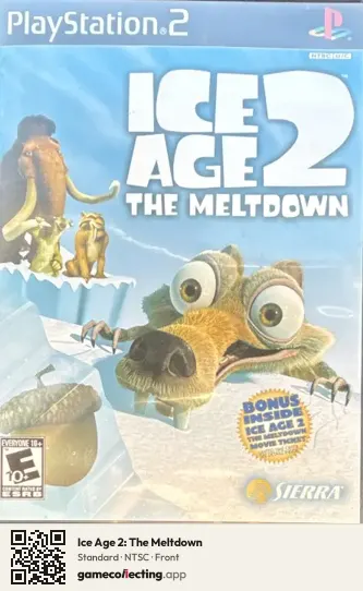 Ice Age 2: The Meltdown PlayStation 2, NTSC box front