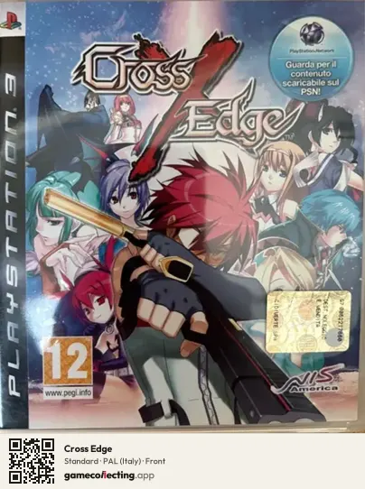 Cross Edge PlayStation 3, Italy box front