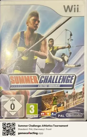 Summer Challenge: Athletics Tournament Nintendo Wii, Germany box front