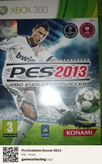Pro Evolution Soccer 2013 Xbox 360, PAL box front