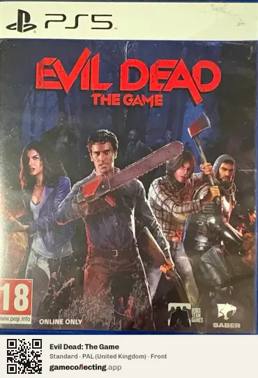 Evil Dead: The Game PlayStation 5, United Kingdom box front