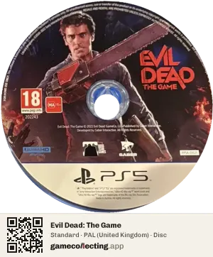 Evil Dead: The Game PlayStation 5, PAL disc