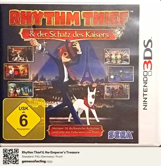Rhythm Thief & the Emperor's Treasure Nintendo 3DS, Germany box front