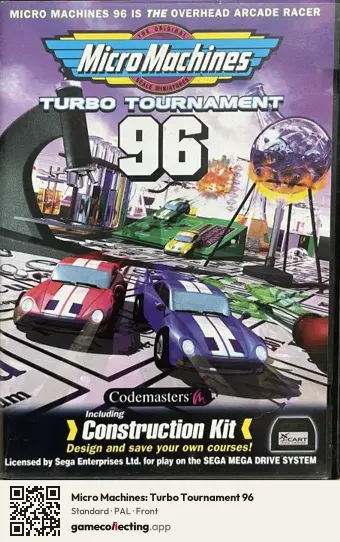 Micro Machines: Turbo Tournament 96 Sega Mega Drive / Genesis, PAL box front