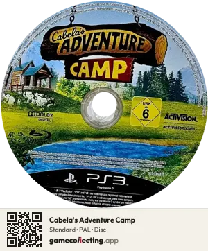 Cabela's Adventure Camp PlayStation 3, PAL disc