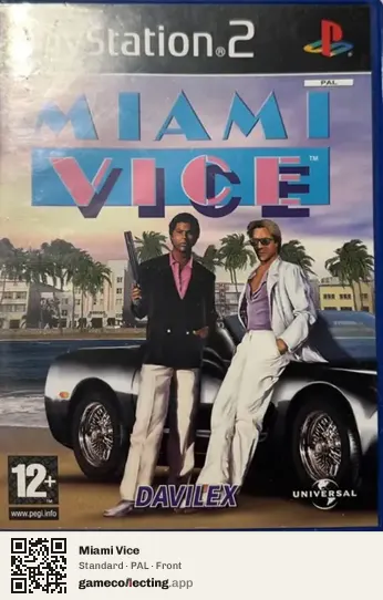 Miami Vice PlayStation 2, PAL box front
