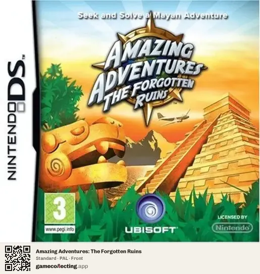 Amazing Adventures: The Forgotten Ruins Nintendo DS, PAL box front