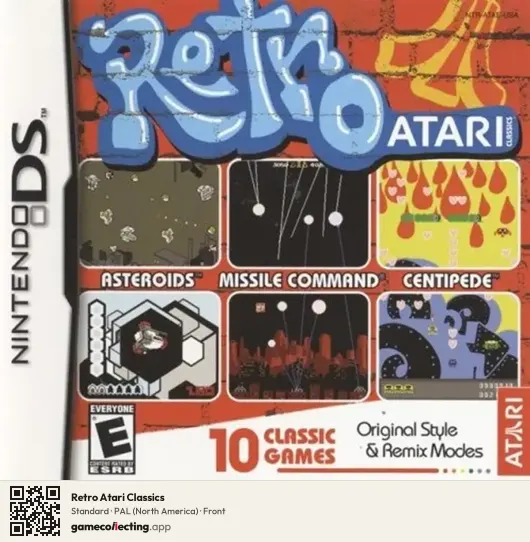 Retro Atari Classics Nintendo DS, NTSC box front