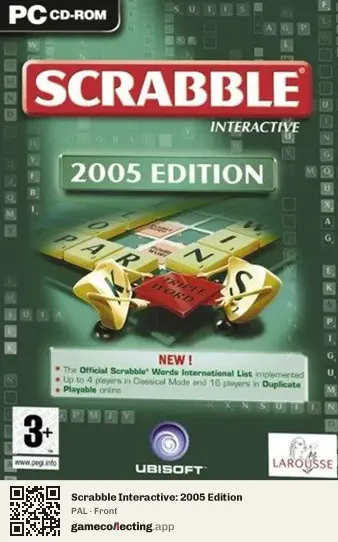 Scrabble Interactive: 2005 Edition Computer, PAL box front