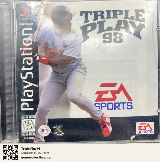 Triple Play 98 PlayStation, NTSC box front