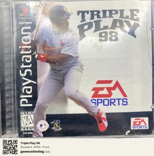 Triple Play 98 PlayStation, NTSC box front
