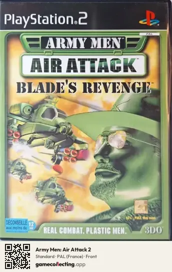Army Men: Air Attack 2 PlayStation 2, France box front