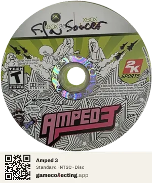 Amped 3 Xbox 360, NTSC disc