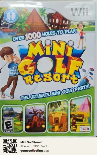 Mini Golf Resort Nintendo Wii, NTSC box front