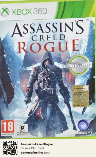 Assassin's Creed Rogue Xbox 360, PAL box front