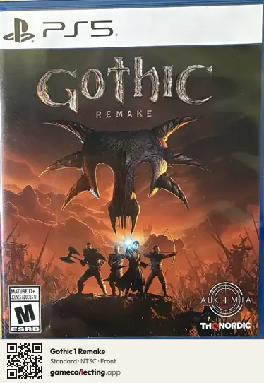 Gothic 1 Remake PlayStation 5, NTSC box front